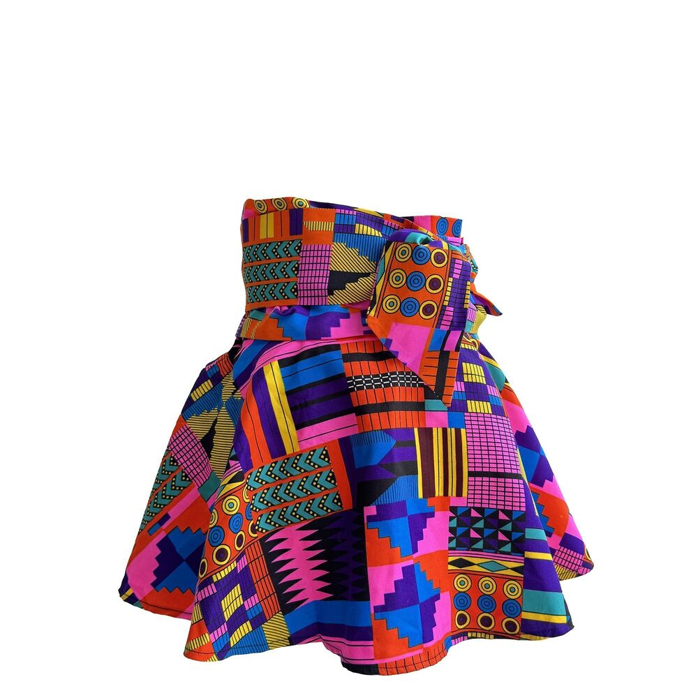 4306 African Belt Printed Vintage Wide Belt Tops Dresses Frenulum Prom